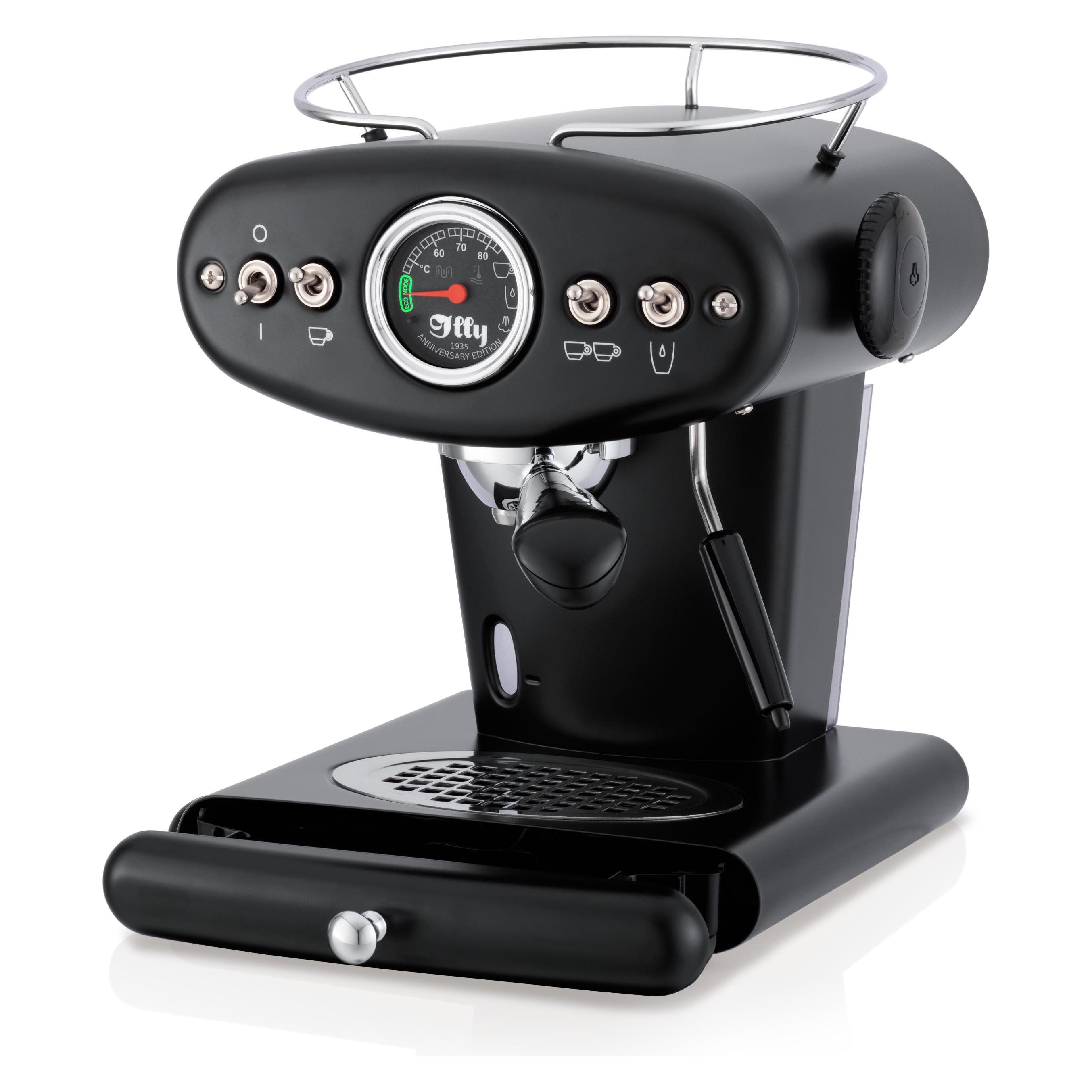 Illy X1 Anniversary Maschine für gemahlenen Kaffee und E.S.E.-Pads (schwarz) (E.S.E.) (60455)