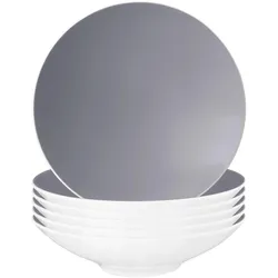 PASTA- / SUPPENTELLER Life Fashion Elegant Grey ø 23,3 cm 6er Set
