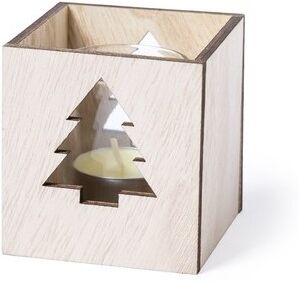 Bougie personnalisé aromatique Keylax bois verre