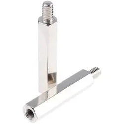 RS PRO, Zubehör Befestigungstechnik, Steel Hex. Threaded Spacer M6x45mm