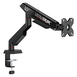Ultradesk SWORD Single Positionierbarer Halter für Monitor, schwarz, 12KG, 17"-40" (Tisch, 40", 12 kg) (78179010)