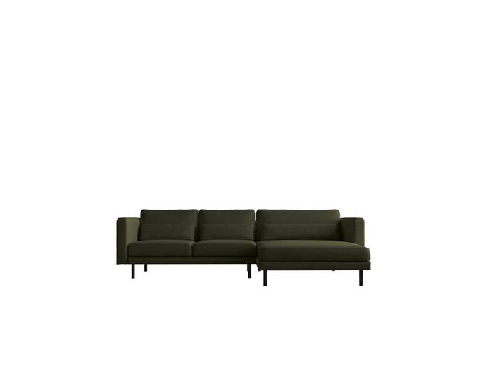 Kaiser Möbel Ecksofa L-form Dani Stoff Verita Dunkelgrün Rechts, Holz, L-Form, 281x174 cm, Wohnzimmer, Sofas & Couches, Wohnlandschaften, Ecksofas