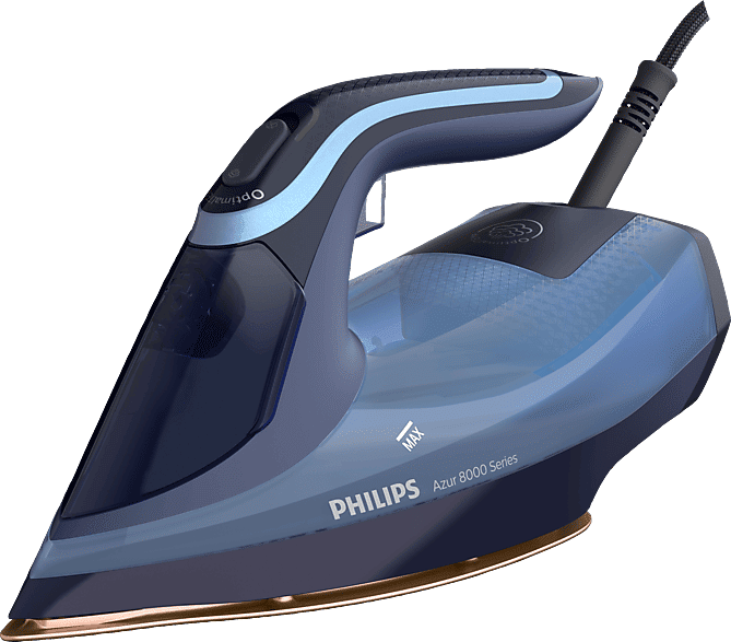 REACONDICIONADO Seminuevo Bueno Plancha de vapor - Philips DST8020/20, Calentamiento rápido, Vapor vertical, 240 g, 0.3 L, Azul