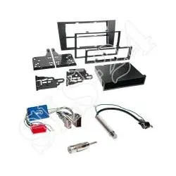 Autoradio 2-DIN Einbaurahmen mit Ablagefach Radioblende+Adapter Einbauset für...