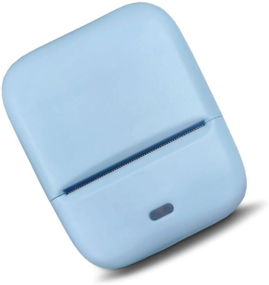 INF Mini X1 Bluetooth-Tattoo-Thermodrucker, kompatibel mit iOS und Android, 203dpi, 48mm, tintenfrei, inklusive 5 Blau