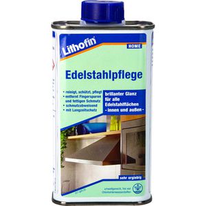 Lithofin Edelstahlreiniger 317, Edelstahlpflege, für Innen- & Außenbereich, mit Langzeitwirkung, 1 Liter