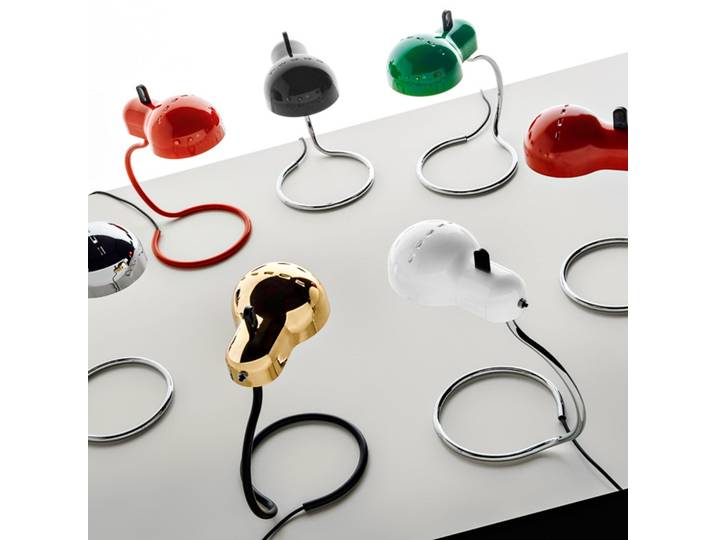 Minitopo LED-Tischleuchte, weiß, Höhe 39 cm - Stilnovo - Wohnzimmer - Design - Metall - Einflammig