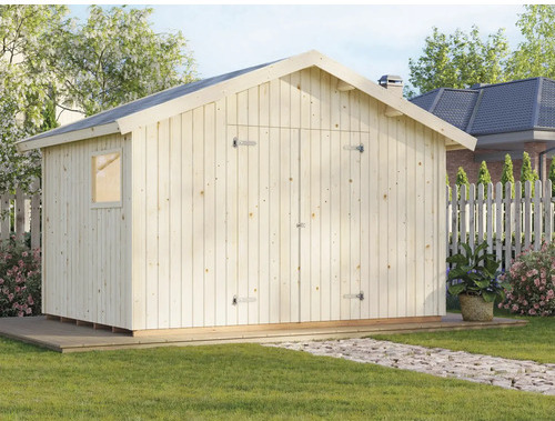 Gartenhaus Palmako Nils 8,2 m² inkl. Fußboden 392 x 289 cm natur