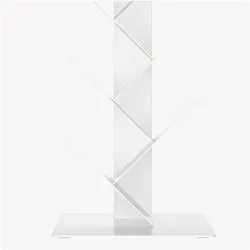 En.Casa, Regal, Bücherregal Eksjö Baumform Stahl 150x39x39 cm Weiss (39 x 39 x 150 cm)