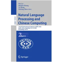 Natural Language Processing and Chinese Computing, Fachbücher