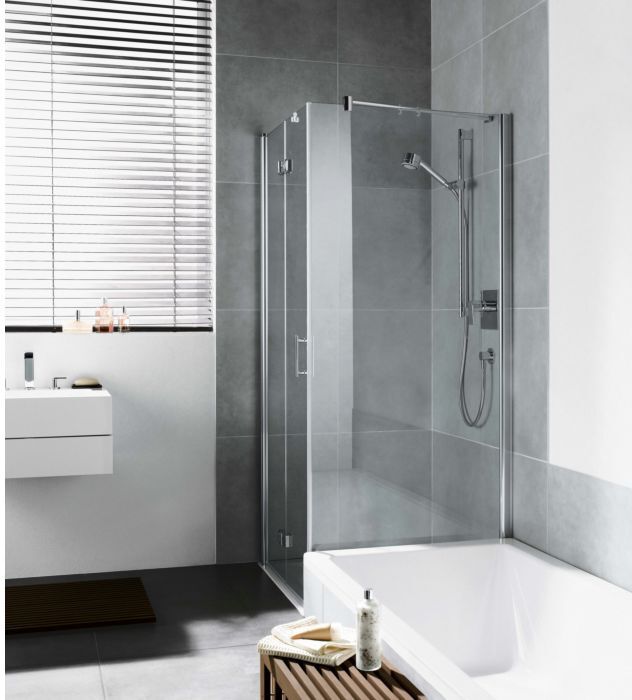 Kermi Diga Seitenwand verkürzt DITVD080162AK 80x160cm, weiß, ESG klar