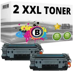 Druckfuxx, Toner, 2x XL TONER für HP LaserJet P3010 P3015D P3015N P3015DN P3015X M521DN