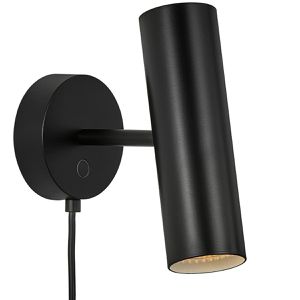 Nordlux Wandleuchte Mib, aus Aluminium, für innen, 230 V, schwarz, mit GU10-Fassung