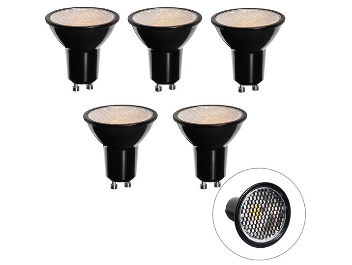 Lot de 5 ampoules LED GU10 à intensité variable 50mm Honey Rate