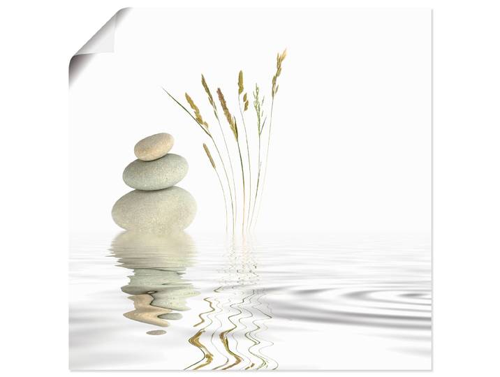 Wandbild ARTLAND Zen Friede , weiss (farbe bild(er): weiß), B:30cm H:30cm, Bilder, Wandbild, als Alubild, Leinwandbild, Poster in verschied. Grössen