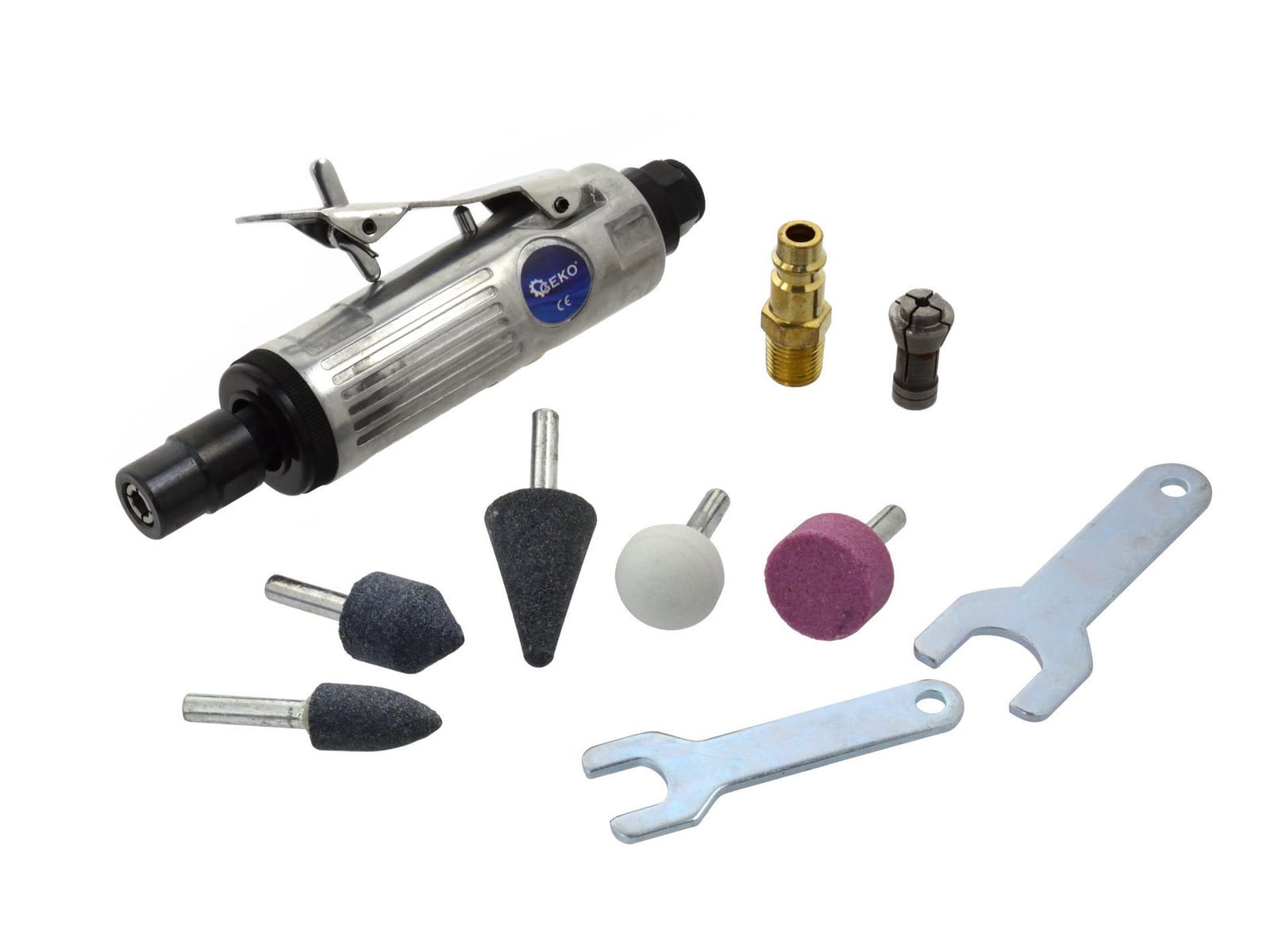 Geko Set pneumatische pers met accessoires