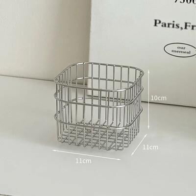 Uplift Essentials Premium Stainless Steel Minimalist Desktop Organizer & Drainage Basket s