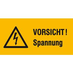 SAFETYMARKING Warn-Kombischild Achtung Folie selbstklebend (B x H) 52 mm x 26 mm ISO 7010 9 St. 30.0591