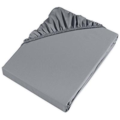 Bettlaken MÖVE "Möve Spannbettlaken Collection", grau, B:160cm L:200cm, Satin, Obermaterial: 100% Baumwolle, Bettlaken, Bettlaken, passend zur Möve Serie Noblesse und Luxery