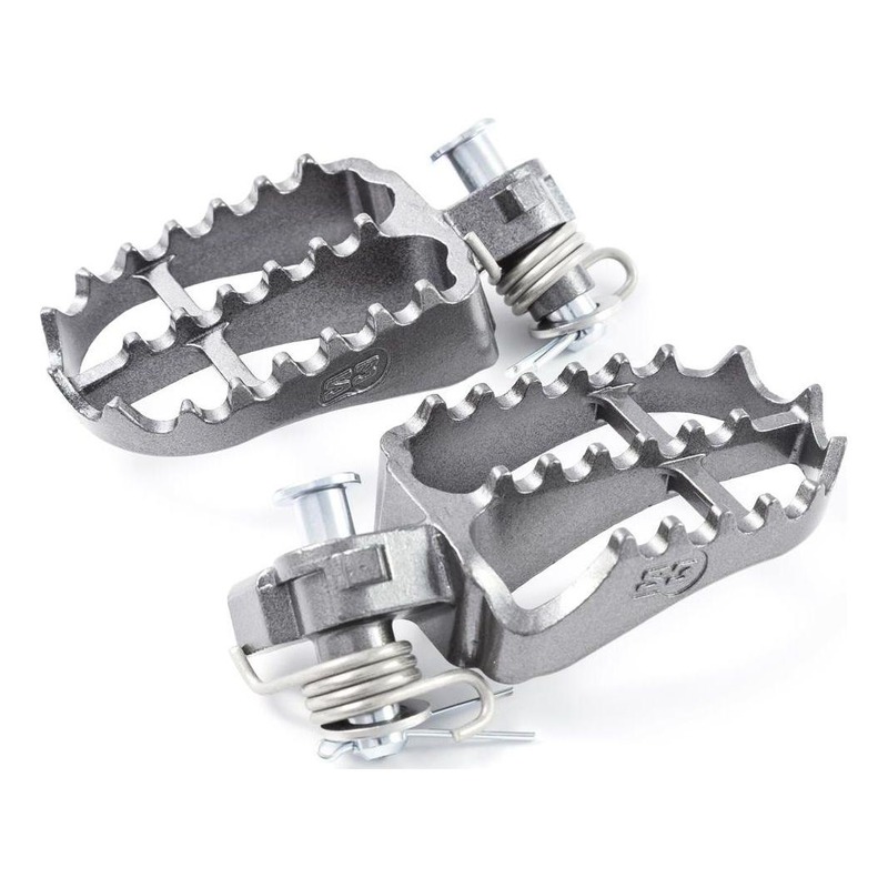 Repose-pieds racing S3 titane Hard Rock alu pour Enduro
