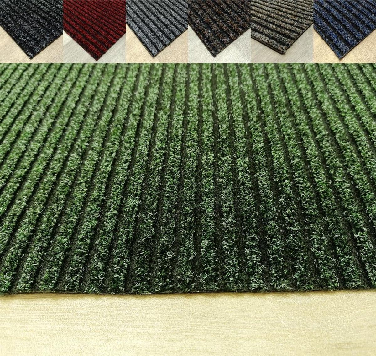 Groene deurmat voor een schoon huis, 100 x 350 cm