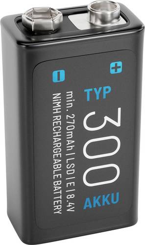Absina 300 9V Block-Akku NiMH 270 mAh 8.4V 1St.