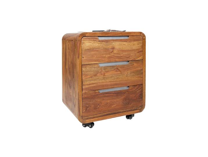 Moderner Massivholz Rollcontainer „Goa“ Natural Invicta Interiors