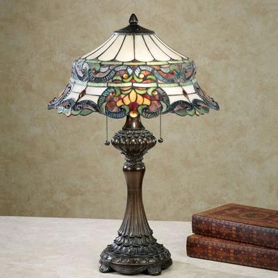 Touch of Class Grace Stained Glass Table Lamp Multi Jewel , Multi Jewel