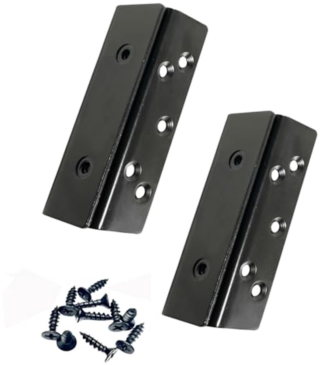 Bedframe Beugel Set van 4 - Dubbele Haak Slot voor Bedpalen