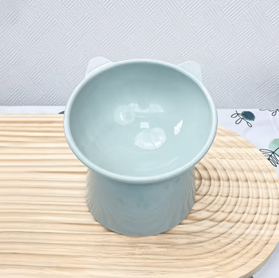 Inspire Curations ComfortTilt Elevated Pet Feeding Bowl For Cats & Small Dogs gray G626a