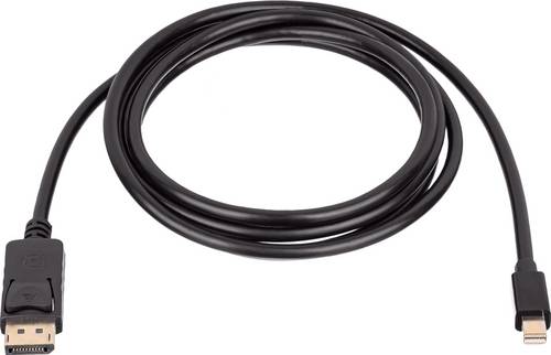 Akyga Anschlusskabel DisplayPort Stecker, Mini DisplayPort Stecker 1.8m Schwarz AK-AV-15 DisplayPort-Kabel