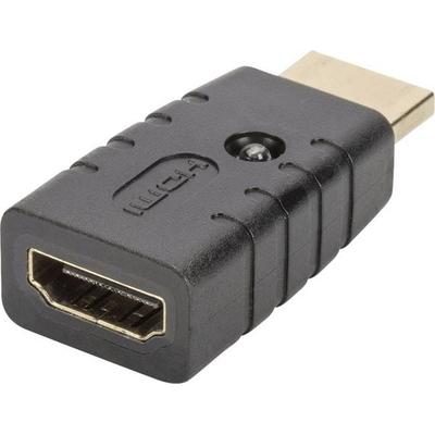 Digitus DA-70466 HDMI EDID Emulator [1x HDMI-Stecker - 1x HDMI-Buchse] Schwarz 4K UHD