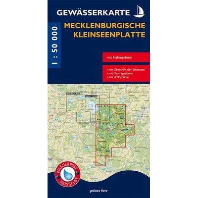 Gewässerkarte Mecklenburgische Kleinseenplatte, Sonstige von , Grünes Herz, 978-3-86636-501-8