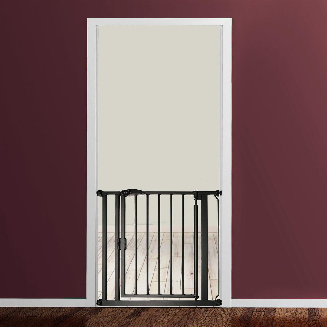Symple Stuff Safety Gate Matt Black 125.4cm - 132.4cm
