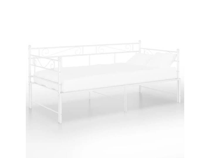 Canapé-lit - GAROSA - Extensible - Métal blanc - 90x200 cm - 2/3 places