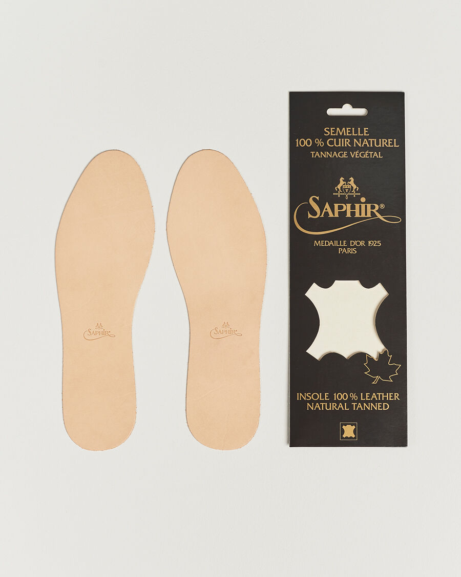 Saphir Medaille d'Or Round Leather Insoles men 41 Beige