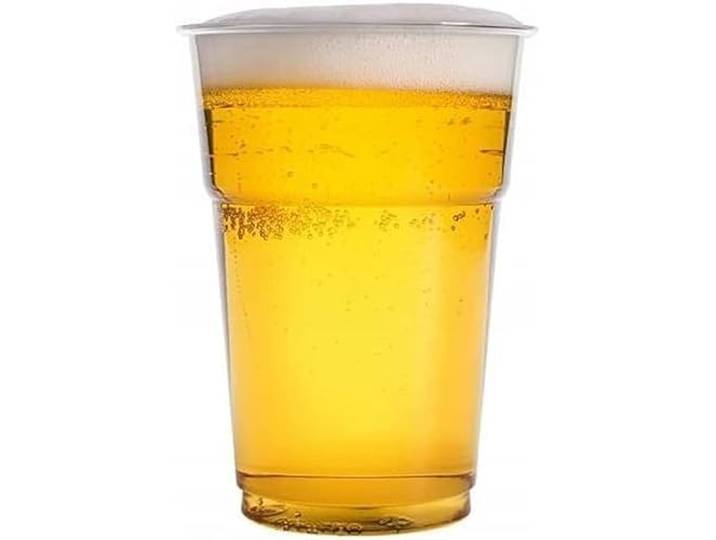 rg-vertrieb Bierbecher 0,3L Mehrweg Plastikbecher klar – robuste Partybecher & Trinkbecher mit Eichstrich, temperaturbeständig – 300ml Ausschankbecher für Events (1000 Stück)