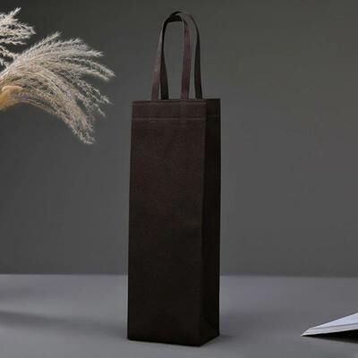 Uplift Treasures Waterproof Non Woven Wine Bottle Gift Bag coffee Single