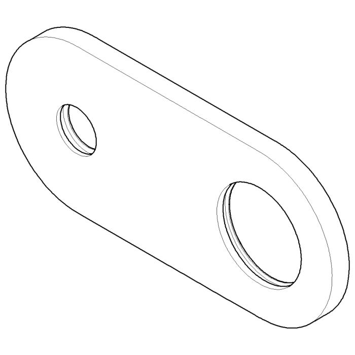 Dornbracht Platte oval - platin matt 091102097-06 platin matt