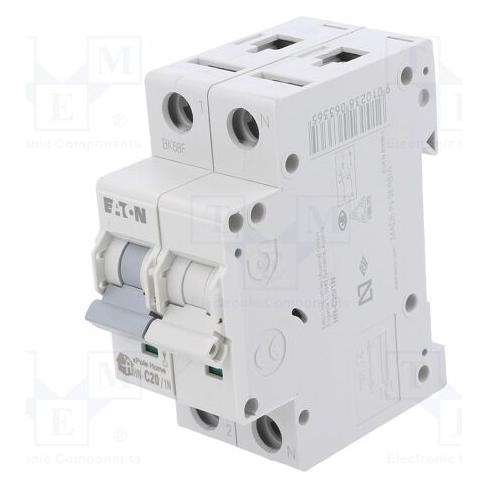 Eaton Wyłącznik nadprądowy 1P+N C 20A 6kA AC xPole HN-C20/1N 194852 (HN-C20/1N)