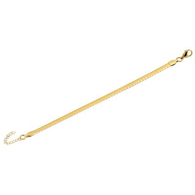 Armband ADELIA´S "Armband aus Edelstahl 17 cm", gold, Armbänder, Damen, 17cm, Edelstahl, Armband, Ideal als Geschenk zum einfach so