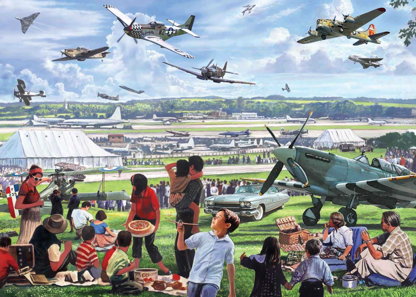 Otter House Luchtshow Puzzel - 1000 stukjes