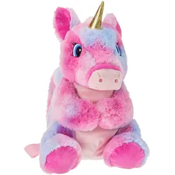 Plüsch Rucksack Einhorn - pink|rosa