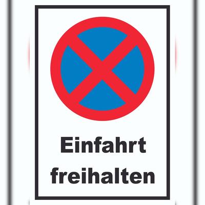 HB-Druck Parken verboten Einfahrt freihalten Schild A6 (105x148mm)