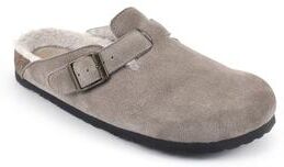 Women's White Mountain Bari Mules by White Mountain in Taupe Suede Fur (Size 10 M)