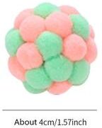 Uplifted Finds Colorful Handmade Elastic Bell Ball Interactive Cat Toy pink