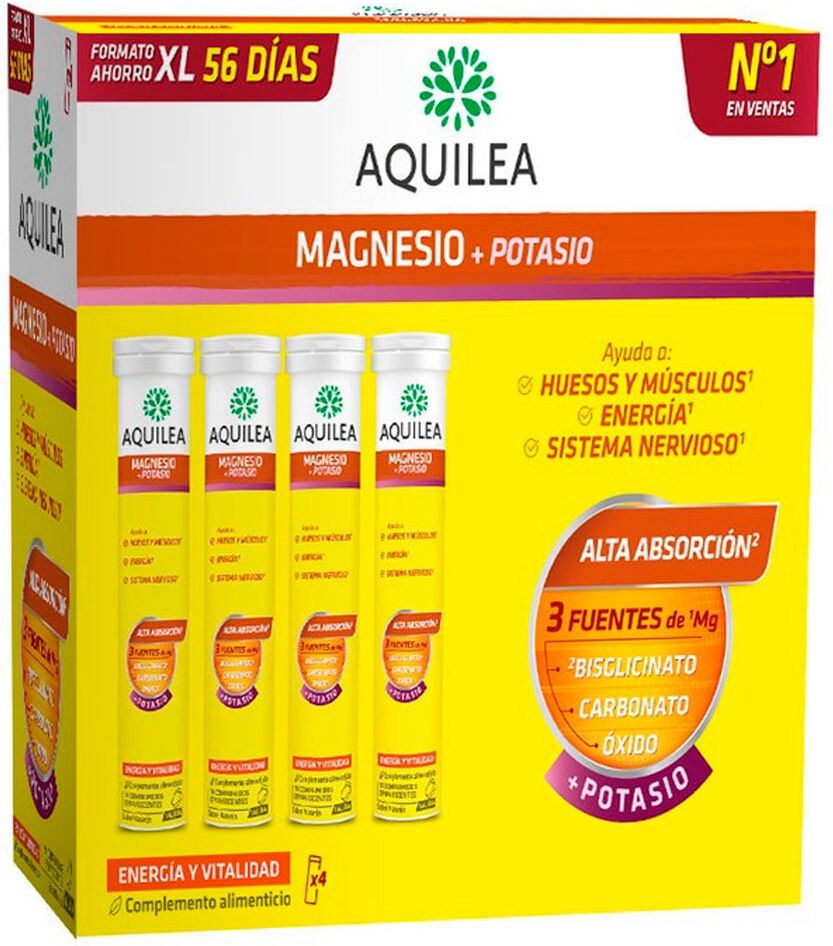 Aquilea Complemento alimenticio Magnesio+Potasio 56 comprimidos .