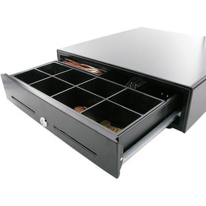 ARTDEV AC-4100 Kassenschublade, 41 x 42 cm, 6 Schein- und 8 Münzfächer, elektrisch über RJ12