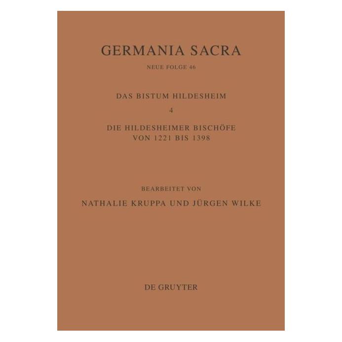 De Gruyter Das Bistum Hildesheim (Deutsch, Hardcover) (8556802)