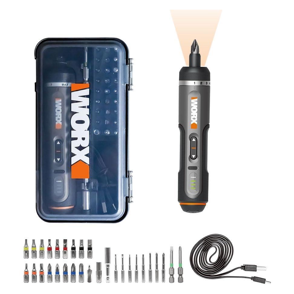 Worx WX242 Akku-Schrauber - 4 V Li-Ion - 2,0 Ah - einstellbares Drehmoment - 30 Bits (74053159)